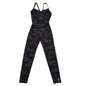 Bombshell Sportswear Black Camo Jumpsuit